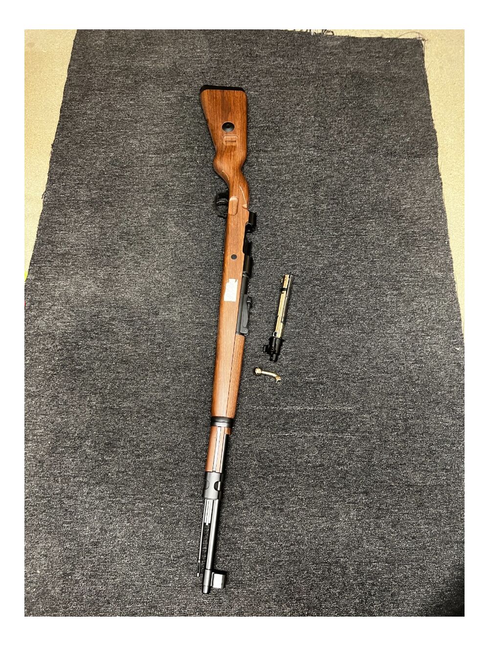 double bell kar98 shell ejecting faux wood - snapped cocking handle, no ...