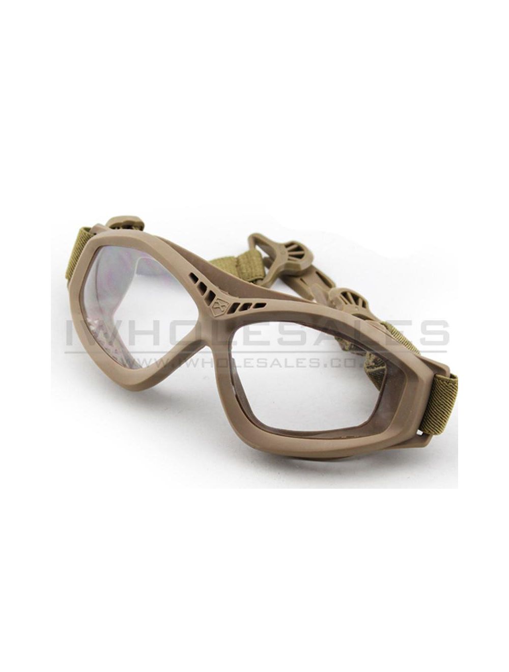 Big Foot Clear Glasses FAST Helmet Adapted Version Tan