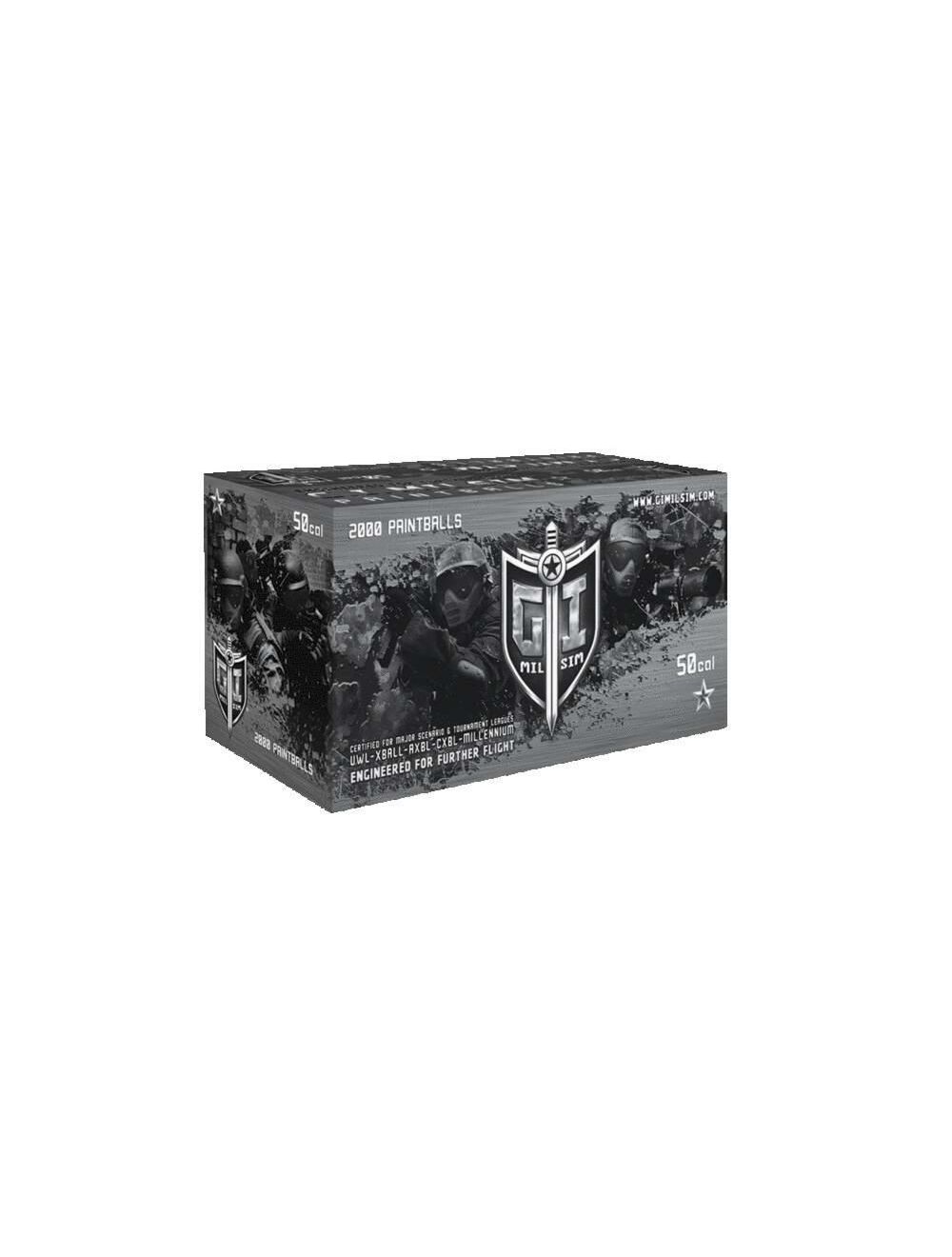 5 Sacs De 500 Billes G.I. Sportz Paintball – Cal 0.68, Rose & Blanc (2500 Billes), NEUF