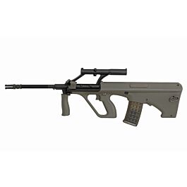 エアガン ブラック スコープ付き　Aug Steyr Aug Compact CQB Black Airsoft Rifle by Snow Wolf