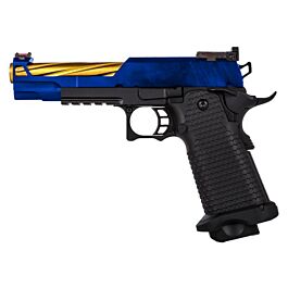 Golden Eagle 1911 Custom Series (Gold Barrel - Black - 3368) - DEFCON AIRSOFT