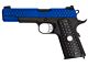 WE Knight Hawk Black 1911 Full Metal GBBP (Blue) (WE-71028-BLUE)