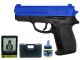 Cyma 228 Compact Spring Action Pistol (P618 - Blue)  with BB Pellets Target and Case (Bundle Deal)