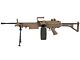 FN Herstal Minimi M249 MK1 with Sound Control Drum Magazine (Skeleton Stock - AK-249-MK1 - Tan)