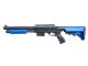 Vigor M870 Custom Tactical Pump Action Shotgun (RIS - Two Tone Blue - 0581D - M4 Stock Long)