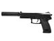 Double Eagle M23 ST8 Spring Pistol with Silencer (Black) (M23-BLACK)