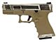 WE Custom 19 Series Pistol Tan (Silver Slide and Silver Barrell)