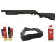 Cyma M870 Tri-Shot Shotgun Short - Black (Bundle Deal)