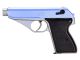 SRC PPK Non Blowback Gas Pistol (GGH-0402S - Silver/Blue)