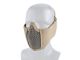 Big Foot Tactical Mesh Half Face Mask (With Ear Protection - Tan)