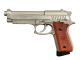 Tauras PT92 Hair Line Silver Co2 Pistol (Full Metal - Cybergun - 210527)