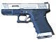 WE Custom 19 Series Pistol Black (Silver Slide and Silver Barrell) (WE-71050)