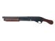Golden Eagle M870 Sawed-Off Tri-Shot Gas Pump Action Shotgun (Real Wood - Black - 8877RW)