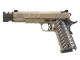 KJWorks 1911 / M45 Compensator Co2 Blowback Pistol (Tan - KP-16)