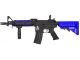 Lancer Tactical M4 RIS Carbine AEG Rifle (Inc. Battery and Smart Charger - BLUE)