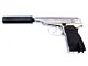 WE Makarov 654K with Silencer (Silver) (WE-71052)