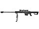 Galaxy M82 Bolt Action Sniper Rifle with Scope and Bipod (Black - G31C)