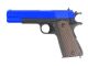 Double Bell 1911 Spring Pistol (Full Metal - Two Tone Blue - 601)