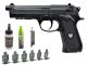 HFC M9 Gas Pistol (Under Rail - Black - HG-126) (Starter Pack)