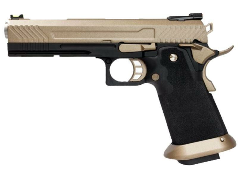 Armorer Works Custom Hi-Capa GBBP (Full FDE Slide - Black Frame - AW-HX1103)